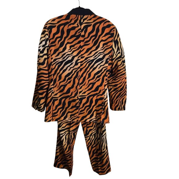 Shinesty The Make Them Purr Tiger Print Suit Statement Piece Size 38/31/32 - Picture 3 of 16